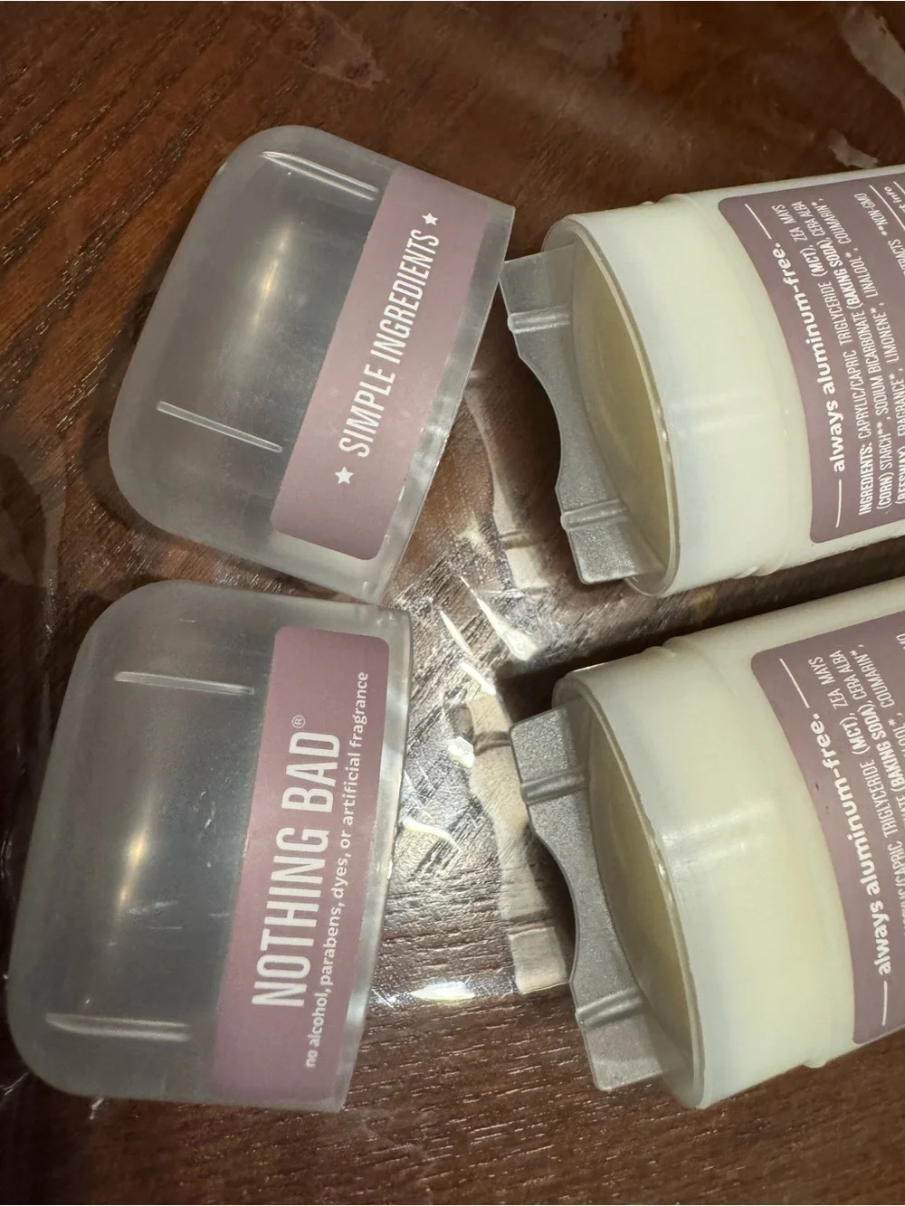 (2) Humble Patchouli & Copal Aluminum-Free Deodorant - Soft Mauve